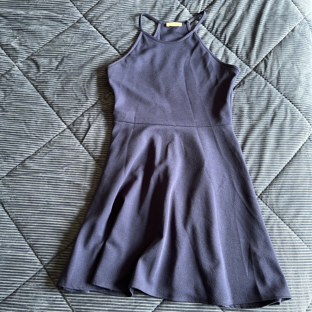 Navy blue skater dress